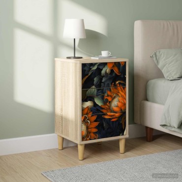 vidaXL Κομοδίνο LOCHEM 2 τεμ. Sonoma Δρυς 36x33x60 εκ