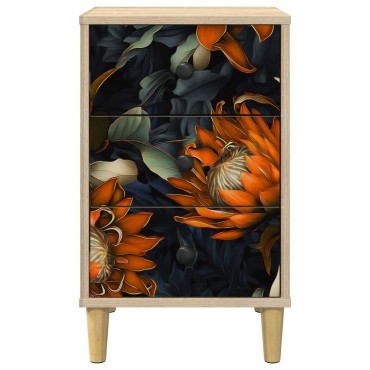 vidaXL Κομοδίνο LOCHEM 2 τεμ. Sonoma Δρυς 36x33x60 εκ