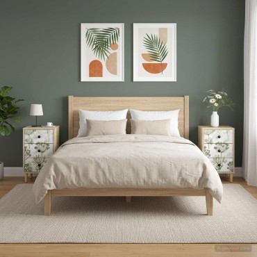 vidaXL Κομοδίνο GOTHA 2 τεμ. Sonoma Δρυς 36x33x60 εκ
