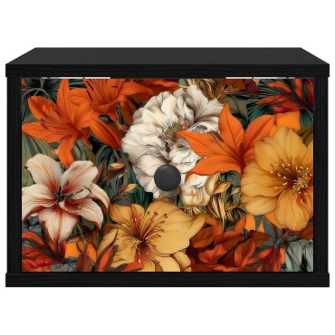 vidaXL Τοίχου κομοδίνο GENNEP 2 τεμ. Μαύρη Δρυς 36x33x25cm