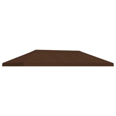 vidaXL Κάλυψη Σκηνής Γκαζebo 6 x 3 m Καφέ Πολυεστέρας 190 gsm