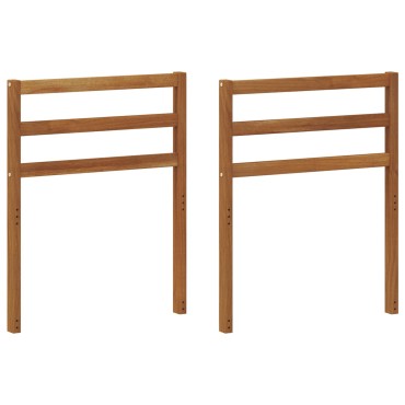 vidaXL Κάθισμα 2 τεμ. Φυσικό 59x4x73cm Στερεό Ξύλο Ακακίας
