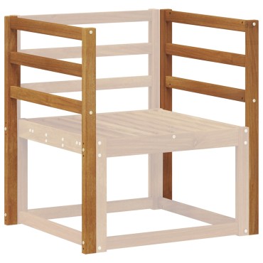 vidaXL Κάθισμα 2 τεμ. Φυσικό 59x4x73cm Στερεό Ξύλο Ακακίας
