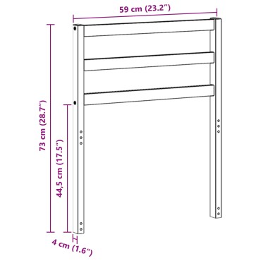vidaXL Κάθισμα 2 τεμ. Φυσικό 59x4x73cm Στερεό Ξύλο Ακακίας
