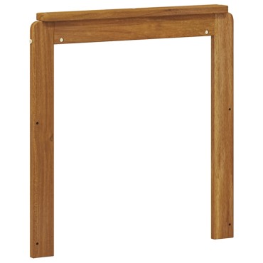 vidaXL Υποβραχίονες 2 τεμ. Καφέ 59x6x61cm Στερεό Ξύλο Ακακίας