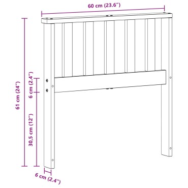 vidaXL Κάθισμα 2 τεμ. Καφέ 60x6x61cm Στερεό Ξύλο Ακακίας