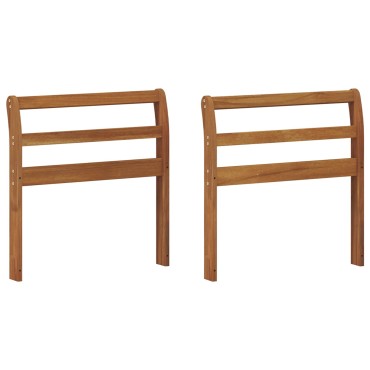 vidaXL Κάθισμα 2 τεμ. Φυσικό 58,5x8x60cm Στερεό Ξύλο Ακακίας