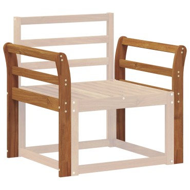 vidaXL Κάθισμα 2 τεμ. Φυσικό 58,5x8x60cm Στερεό Ξύλο Ακακίας