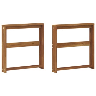 vidaXL Κάθισμα 2 τεμ. Φυσικό 58,5x10x61cm Στερεό Ξύλο Ακακίας