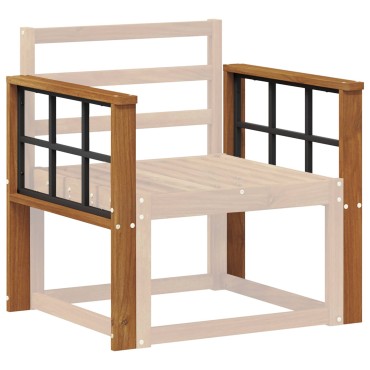 vidaXL Κάθισμα 2 τεμ. Φυσικό 60x6x61cm Στερεό Ξύλο Ακακίας
