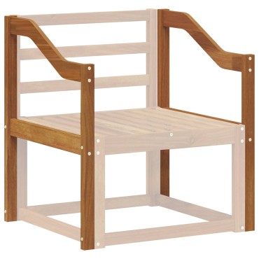 vidaXL Κάθισμα 2 τεμ. Φυσικό 59x4x73cm Στερεό Ξύλο Ακακίας