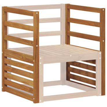 vidaXL Υποβραχίονες 2 τεμ. Καφέ 59x4x73cm Στερεό Ξύλο Ακακίας