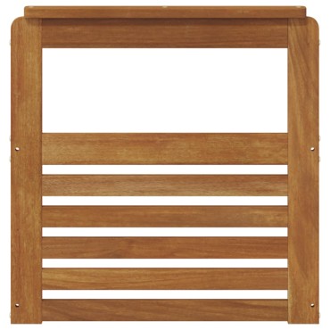 vidaXL Υποβραχίονες 2 τεμ. Καφέ 59x6x61cm Στερεό Ξύλο Ακακίας