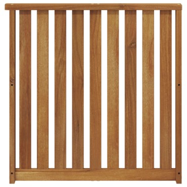 vidaXL Κάθισμα 2 τεμ. Καφέ 60x6x61cm Στερεό Ξύλο Ακακίας