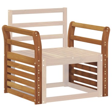 vidaXL Κάθισμα 2 τεμ. Φυσικό 58,5x8x60cm Στερεό Ξύλο Ακακίας