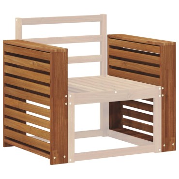 vidaXL Μπάρες 2 τεμ. Καφέ 58.5x10x61cm Στερεό Ξύλο Ακακίας