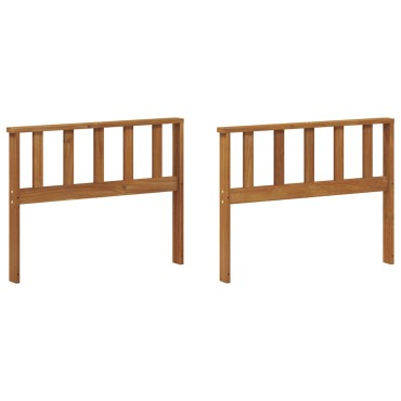 vidaXL Κάθισμα 2 τεμ. Φυσικό 80x6x61cm Στερεό Ξύλο Ακακίας