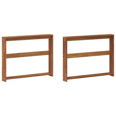 vidaXL Κάθισμα 2 τεμ. Φυσικό 78x10x61cm Στερεό Ξύλο Ακακίας