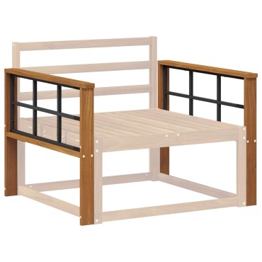 vidaXL Κάθισμα 2 τεμ. Φυσικό 78,5x6x61cm Στερεό Ξύλο Ακακίας