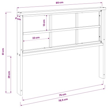 vidaXL Κάθισμα 2 τεμ. Φυσικό 78,5x6x61cm Στερεό Ξύλο Ακακίας