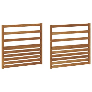 vidaXL Κάθισμα 2 τεμ. Φυσικό 79x4x73cm Στερεό Ξύλο Ακακίας