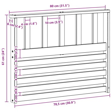vidaXL Κάθισμα 2 τεμ. Φυσικό 80x6x61cm Στερεό Ξύλο Ακακίας