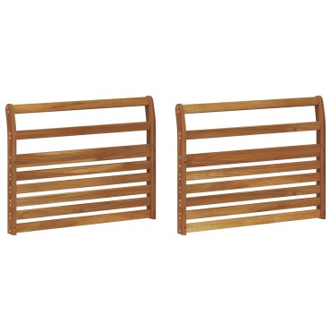 vidaXL Κάθισμα 2 τεμ. Φυσικό 78,5x8x60cm Στερεό Ξύλο Ακακίας