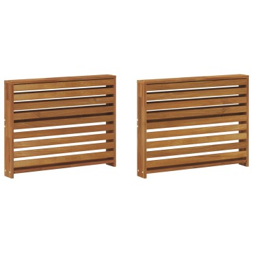 vidaXL Κάθισμα 2 τεμ. Φυσικό 78,5x10x61cm Στερεό Ξύλο Ακακίας