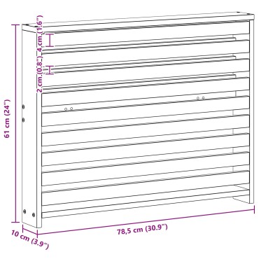 vidaXL Κάθισμα 2 τεμ. Φυσικό 78,5x10x61cm Στερεό Ξύλο Ακακίας