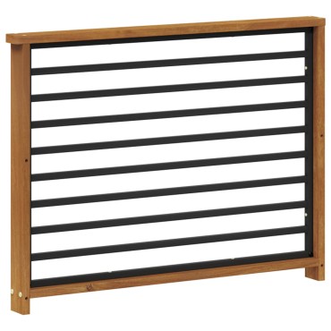 vidaXL Κάθισμα 2 τεμ. Φυσικό 80x6x61cm Στερεό Ξύλο Ακακίας