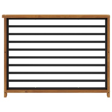 vidaXL Κάθισμα 2 τεμ. Φυσικό 80x6x61cm Στερεό Ξύλο Ακακίας
