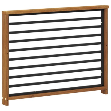 vidaXL Κάθισμα 2 τεμ. Φυσικό 80x6x61cm Στερεό Ξύλο Ακακίας