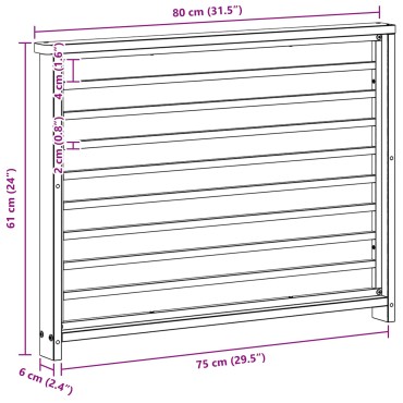 vidaXL Κάθισμα 2 τεμ. Φυσικό 80x6x61cm Στερεό Ξύλο Ακακίας