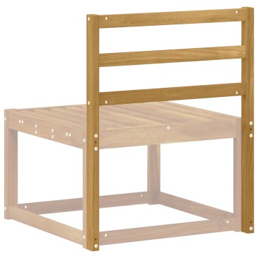 vidaXL Μονάδα Πλάτης Λευκό 59x4x73cm Στερεό Ξύλο Ακακίας
