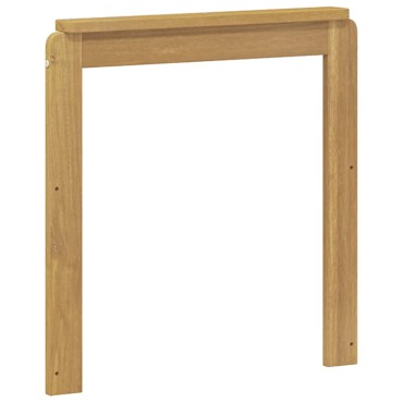 vidaXL Μονάδα μπράτσων 2 τεμ. Λευκό 59x6x61cm Στερεό Ξύλο Ακακίας