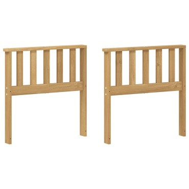 vidaXL Μονάδα μπράτσων 2 τεμ. Λευκό 60x6x61cm Στερεό Ξύλο Ακακίας