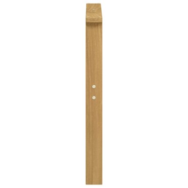 vidaXL Μονάδα μπράτσων 2 τεμ. Λευκό 60x6x61cm Στερεό Ξύλο Ακακίας