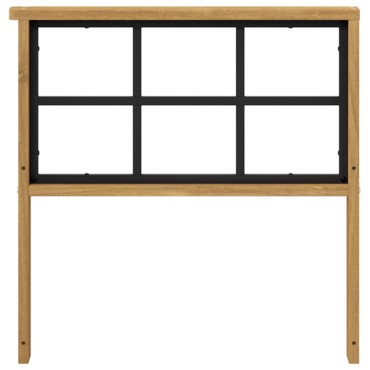 vidaXL Μονάδα μπράτσων 2 τεμ. Λευκό 60x6x61cm Στερεό Ξύλο Ακακίας