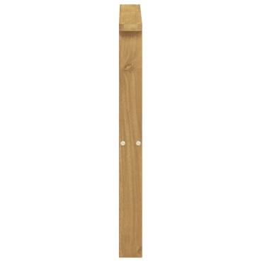vidaXL Μονάδα μπράτσων 2 τεμ. Λευκό 60x6x61cm Στερεό Ξύλο Ακακίας