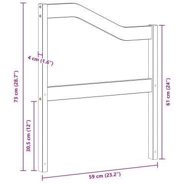 vidaXL Μονάδα Βραχιόνων 2 τεμ. Λευκό 59x4x73 εκ
