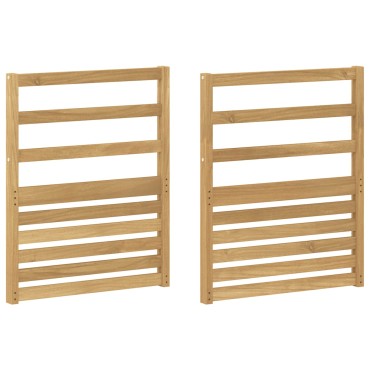 vidaXL Μονάδα μπράτσων 2 τεμ. Λευκό 59x4x73cm Στερεό Ξύλο Ακακίας