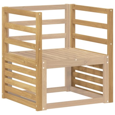 vidaXL Μονάδα μπράτσων 2 τεμ. Λευκό 59x4x73cm Στερεό Ξύλο Ακακίας