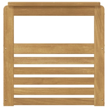 vidaXL Μονάδα μπράτσων 2 τεμ. Λευκό 59x6x61cm Στερεό Ξύλο Ακακίας