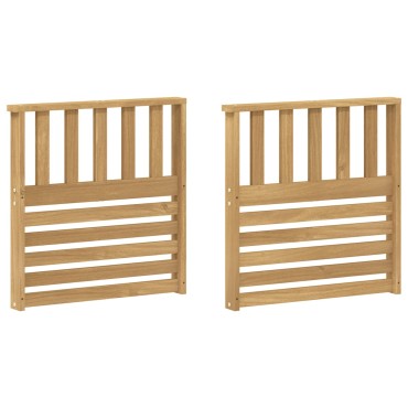 vidaXL Μονάδα μπράτσων 2 τεμ. Λευκό 60x6x61cm Στερεό Ξύλο Ακακίας