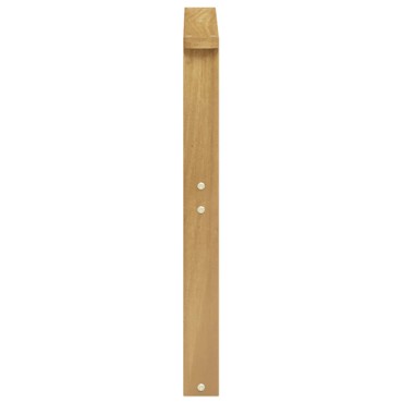 vidaXL Μονάδα μπράτσων 2 τεμ. Λευκό 60x6x61cm Στερεό Ξύλο Ακακίας