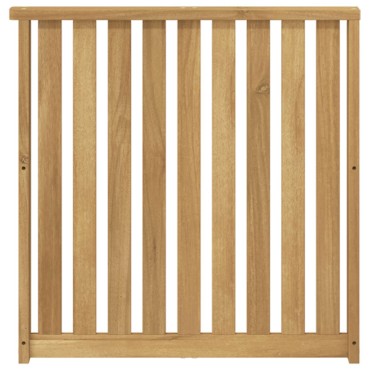 vidaXL Μονάδα μπράτσων 2 τεμ. Λευκό 60x6x61cm Στερεό Ξύλο Ακακίας