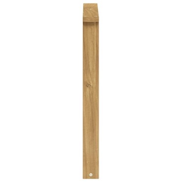 vidaXL Μονάδα μπράτσων 2 τεμ. Λευκό 60x6x61cm Στερεό Ξύλο Ακακίας