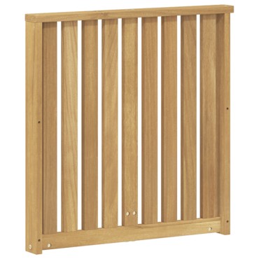 vidaXL Μονάδα μπράτσων 2 τεμ. Λευκό 60x6x61cm Στερεό Ξύλο Ακακίας