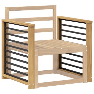 vidaXL Μονάδα μπράτσων 2 τεμ. Λευκό 60x6x61cm Στερεό Ξύλο Ακακίας