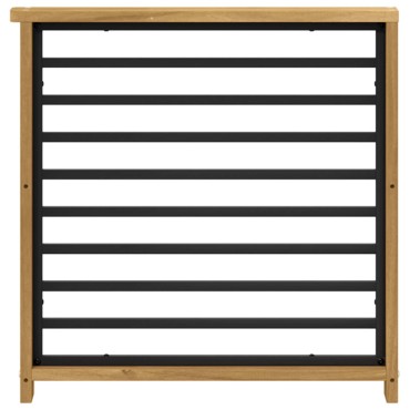 vidaXL Μονάδα μπράτσων 2 τεμ. Λευκό 60x6x61cm Στερεό Ξύλο Ακακίας